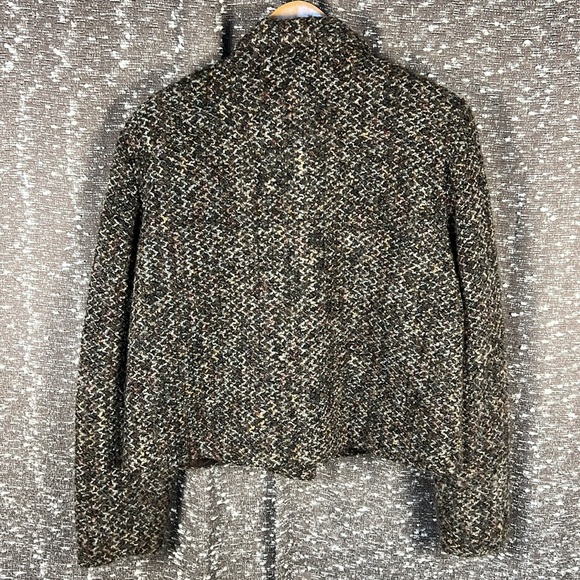 Requirements Tween Jacket Blazer Shirt Top Blouse Button Up Brown Collared - Picture 9 of 9